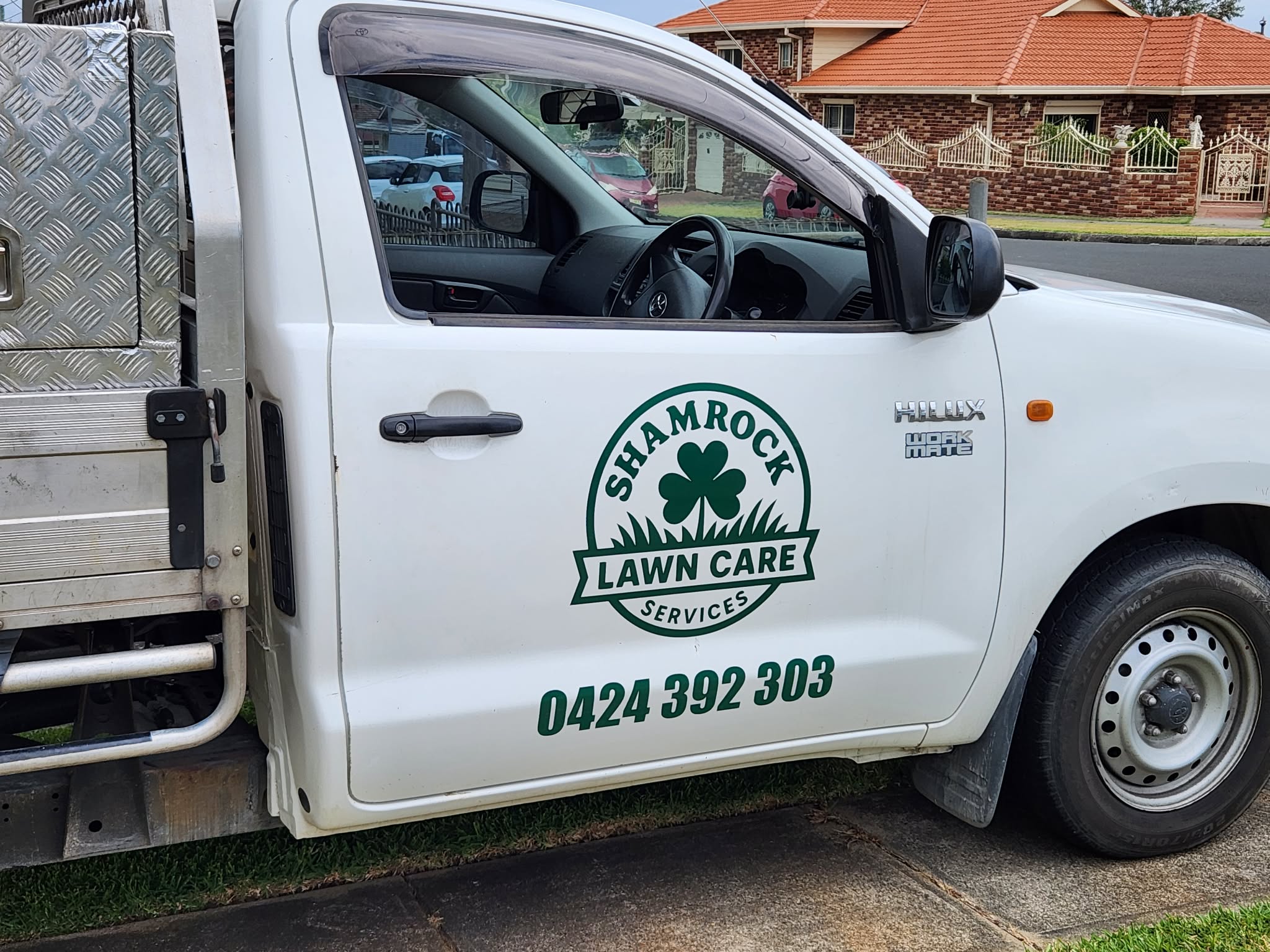 Shamrock Lawn Care ute